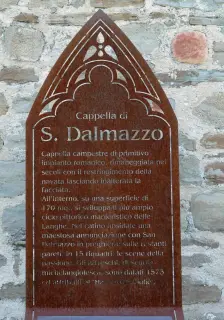 Pannello illustrativo - Cappella di San Dalmazzo a CiglièFrazione Peironi