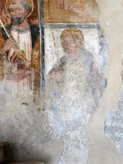Affresco di Santo - Cappella di San Rocco a Cigliè