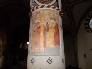 Santa Caterina e Santa Lucia - pilone Nord seconda campata - Parrocchiale di San Michele Arcangelo a Genola