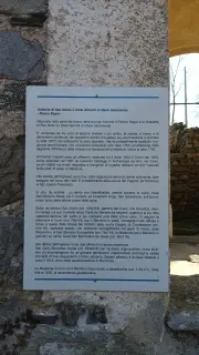 Pannello illustrativo - Oratorio di San Giulio o della Natività di Maria Santissima a PellaFrazione Ronco Superiore