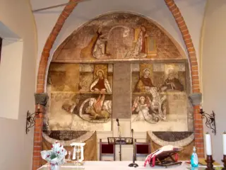 Affresco absidale - Parrocchiale di San Massimo a Isasca