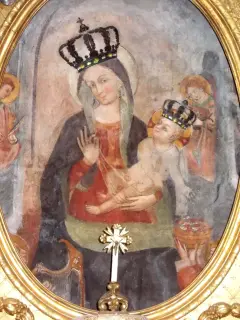 Madonna delle Grazie, dettaglio - Santuario della Madonna delle Grazie a Cherasco