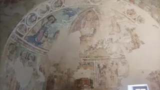 Affreschi absidale - Cappella del Cimitero o San Pietro a Issiglio