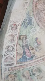 Affreschi absidale - Cappella del Cimitero o San Pietro a Issiglio