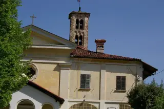 Vista d'insieme del campanile - Oratorio di San Michele a MongrandoFrazione San Michele