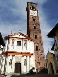 Facciata e campanile - Parrocchiale Cripta di Sant'Olimpio o San Pietro o San Biagio a Lenta