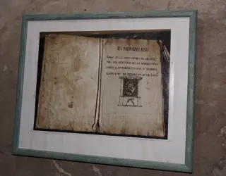 Documento storico - Parrocchiale Cripta di Sant'Olimpio o San Pietro o San Biagio a Lenta