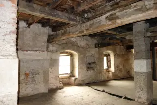 Sala del castello monastero - Parrocchiale Cripta di Sant'Olimpio o San Pietro o San Biagio a Lenta