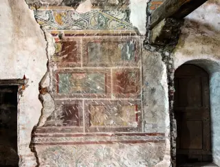 Tracce di affreschi - Parrocchiale Cripta di Sant'Olimpio o San Pietro o San Biagio a Lenta