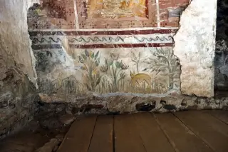 Tracce di affreschi - Parrocchiale Cripta di Sant'Olimpio o San Pietro o San Biagio a Lenta