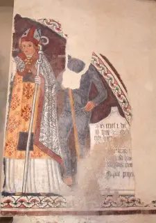 San Gottardo e Sant'Onofrio - Affresco - Oratorio della Madonna delle Grazie o la Chiesetta a Benna