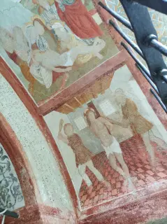 Affreschi - Cappella della Madonna di Loreto o il Gesietto a BoccioletoFrazione Oro