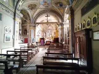 Interno - Chiesa di San Rocco a LoregliaFrazione Chesio